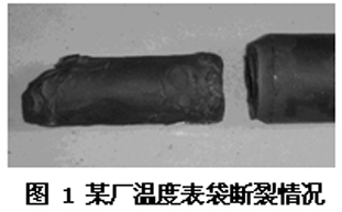 温度计套管断裂照片