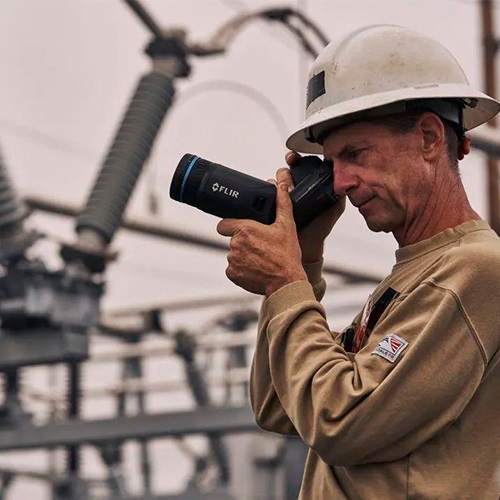 FLIR T800热像仪工作现场