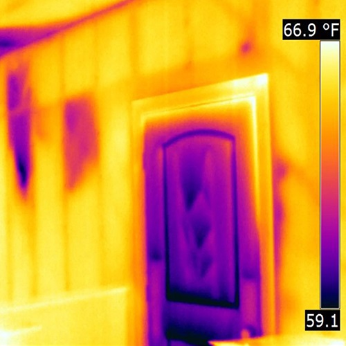 FLIR E8 Pro红外热像仪检测缺少隔热材料
