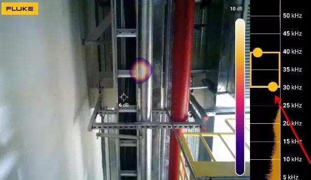 使用ii900声学成像仪准确高效检测到泄漏点