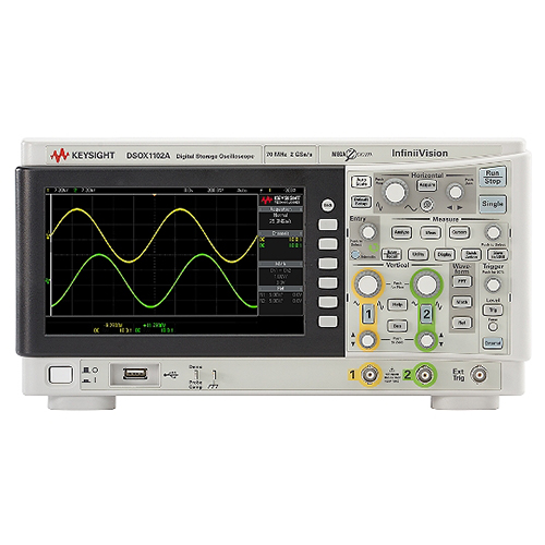 DSOX1102A 示波器:70/100 MHz,2 个模拟通道
