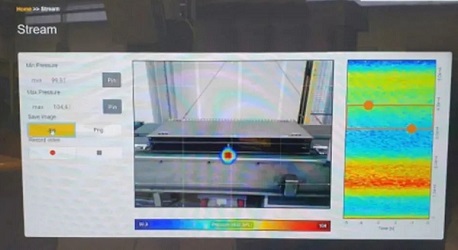 压缩机或空调的总装后,用声学成像仪进行气密性检查