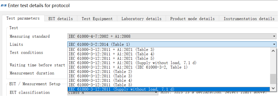 EMC谐波闪烁测试系统支持很新的谐波测试标准IEC 61000-3-12:2011 + A1:2021