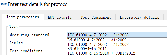 EMC谐波闪烁测试系统软件支持很新版的闪烁测试标准IEC 61000-4-15:2010/COR1:2012