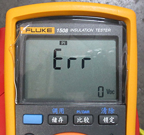 FLUKE1508测试PI/DAR