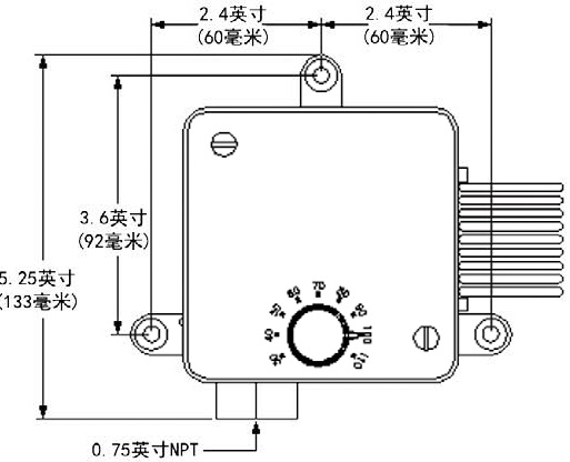 TB261N温度控制器正视图